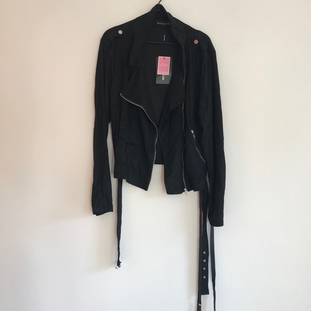PRETTY LITTLE THING FAUX SUEDE JACKET